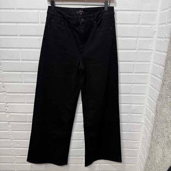 Quince NWOT Stretch High Rise Wide Leg Jeans Black Sz 29 30" - Picture 5 of 14
